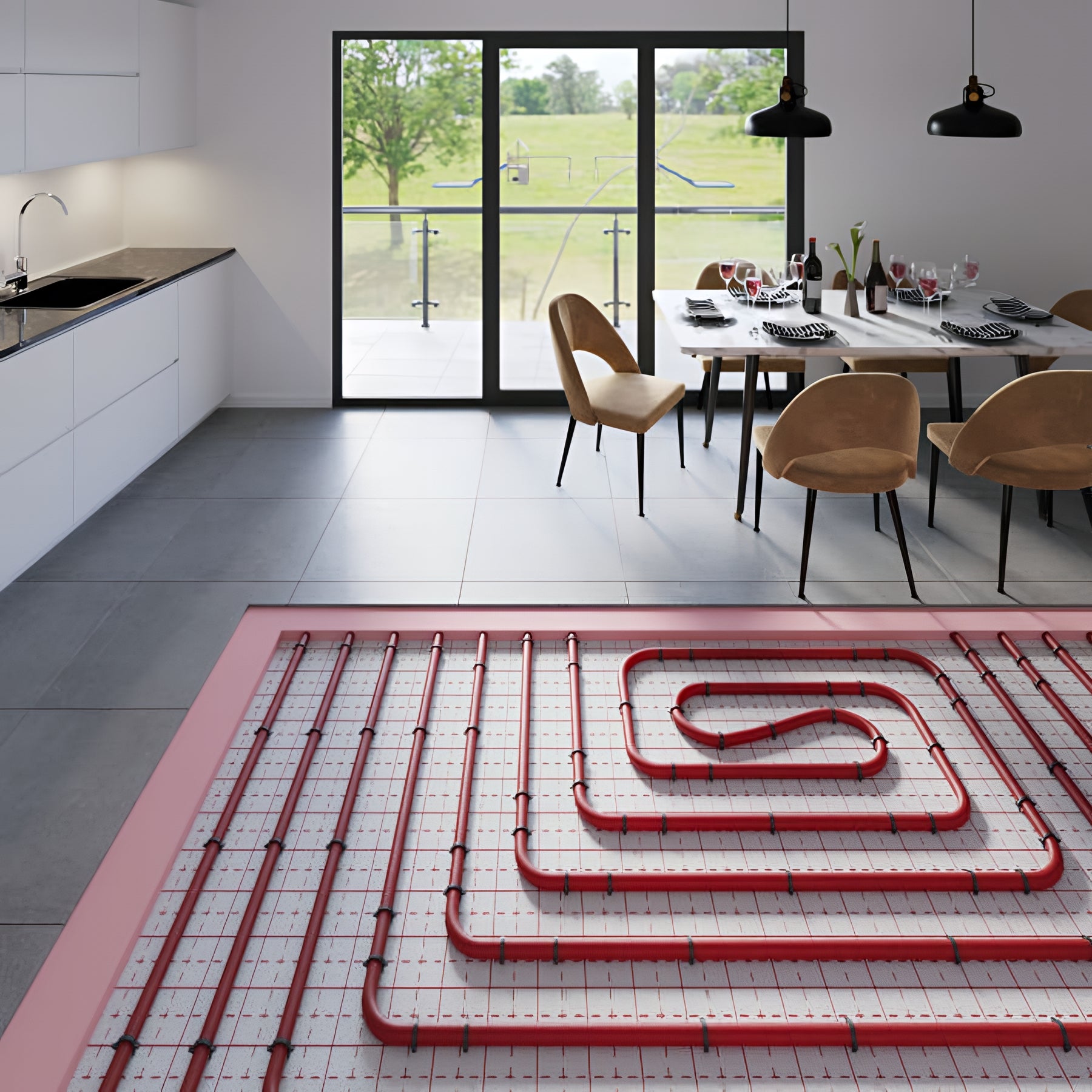 30 - Losa plana de insonorización de lana de roca para calefacción por suelo radiante - espesor 30 - = 0,75 m² K/W - = 1,20 m² - 3