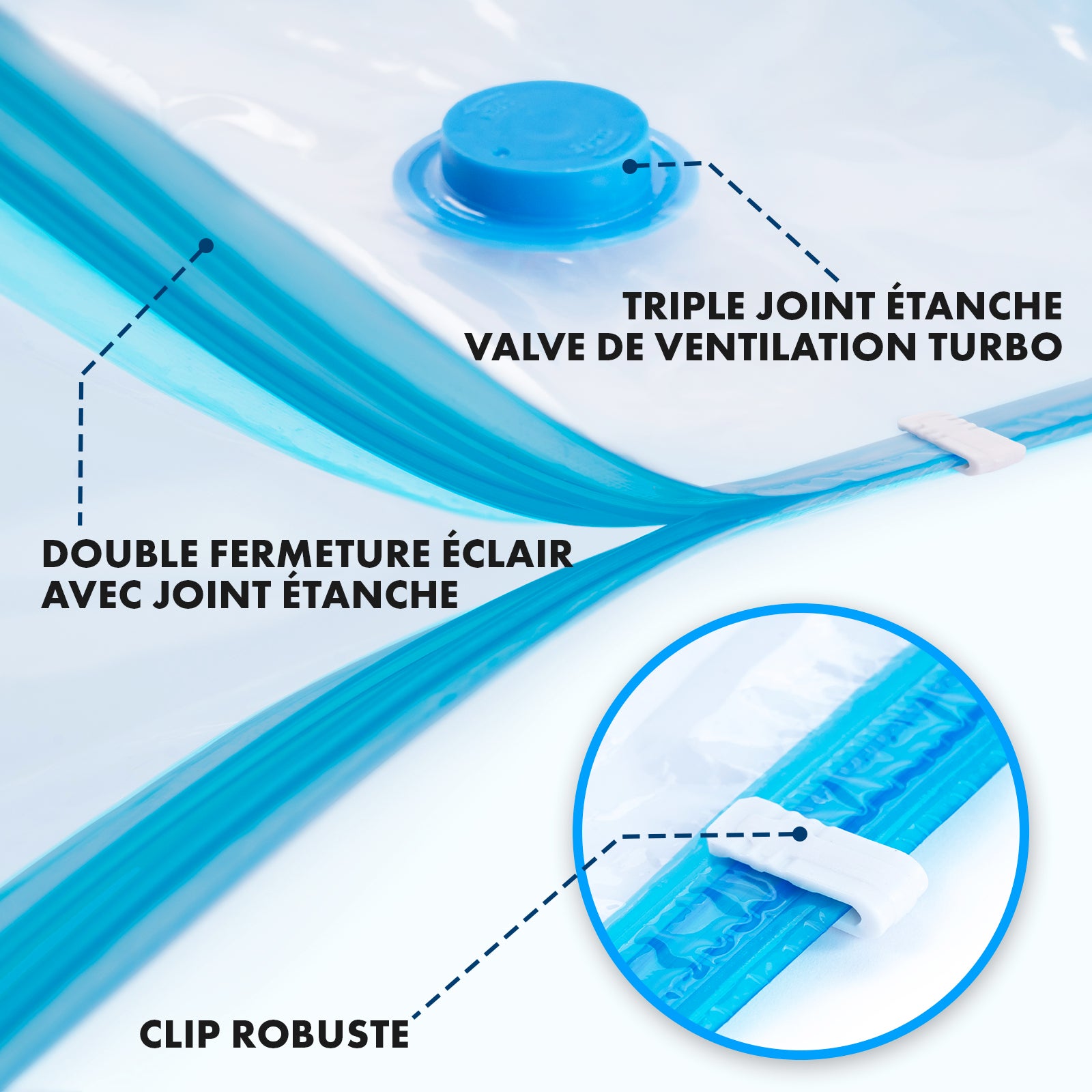 Déménagement Camping Lot De 4 Sacs De Rangement 102L Dntorx - Transparents Avec Couvercle - Pliables - Idéal Déménagement & Stockage Stockage Linge Maison