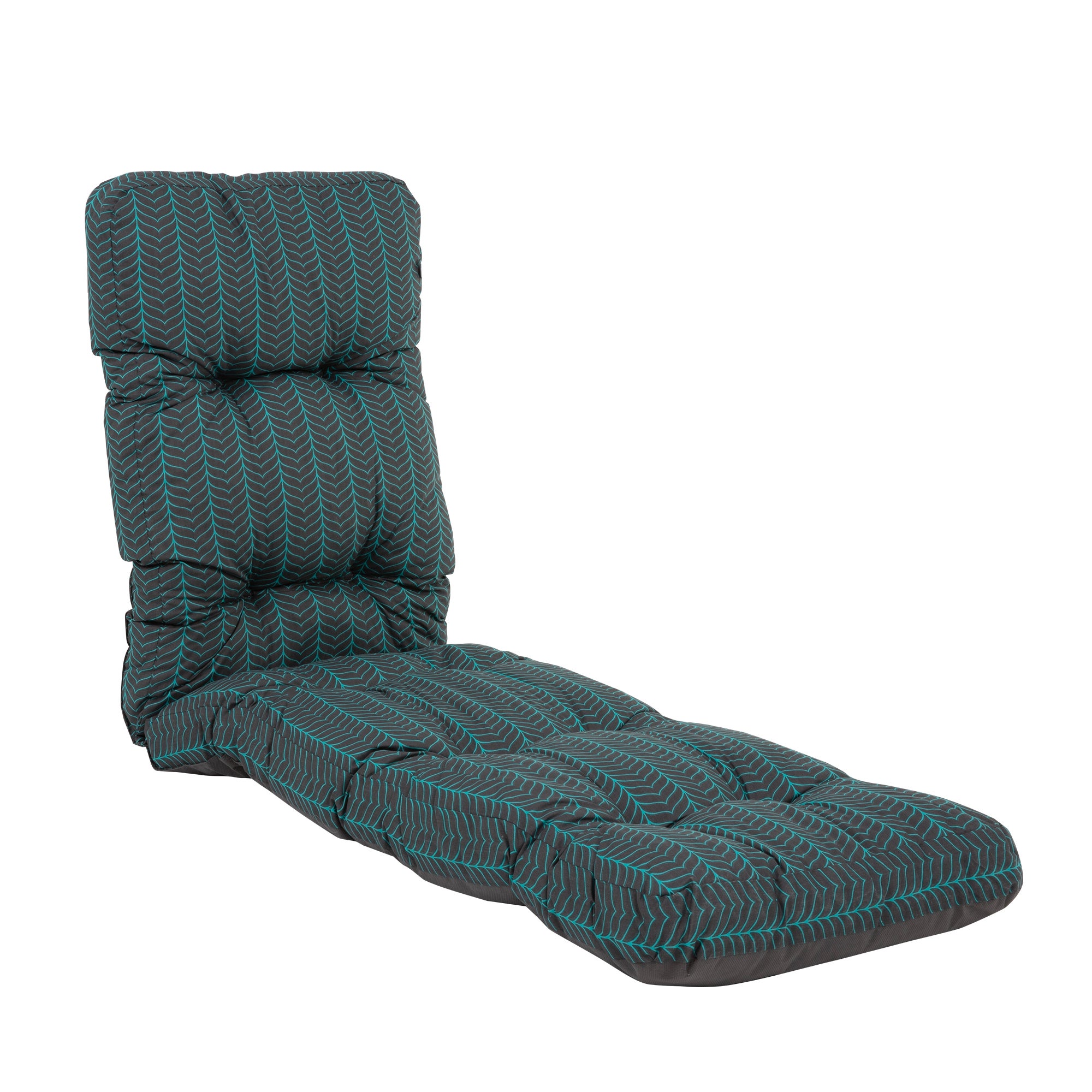 Poduszka na leżak 175 cm Tulon turkusowa jodełka PATIO