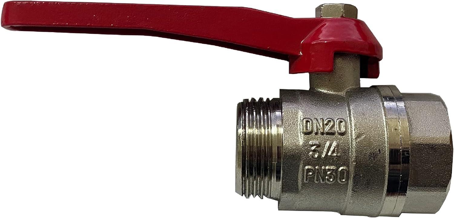 Valvola A Sfera Kippen 1/2" F/F Con Maniglia A Leva - Per Acqua Calda E Fredda - Uso Domestico E Industriale