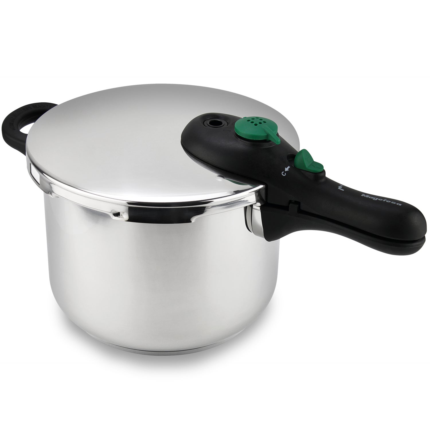 Magefesa Kookpannenset, 5-delig, 3-delig, 18-20-24 cm, inductie, PFOA-vrij, vaatwasmachinebestendig, voor alle soorten fornuizen, keramische kookplaat, gas, geproduceerd in Spanje