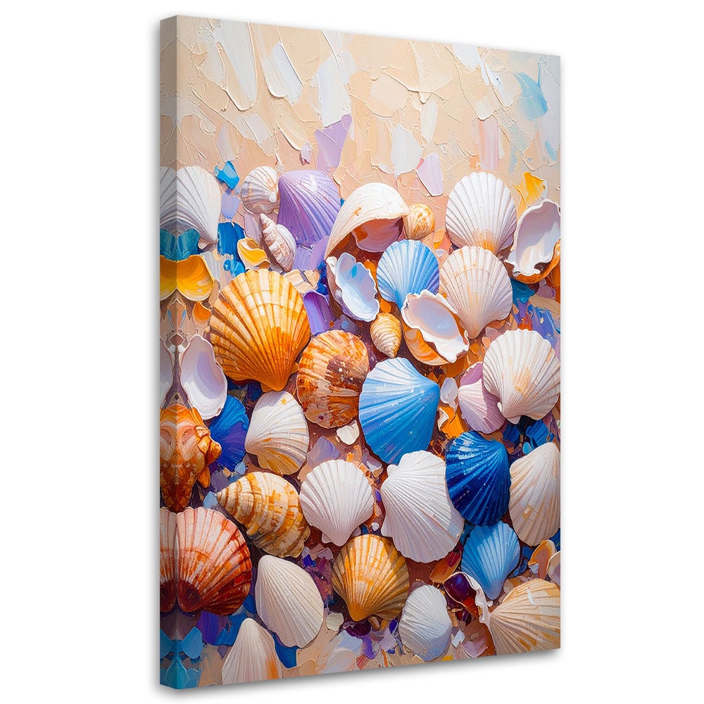 Obraz nowoczesny do salonu łazienki, Morske Muszle 40x60