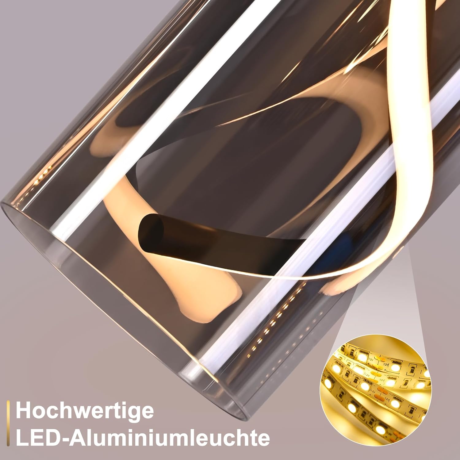 ZMH Suspension LED 3 Flamme Noir 150 Cm 23w Hauteur Réglable Suspendue Salon Chambre - 5