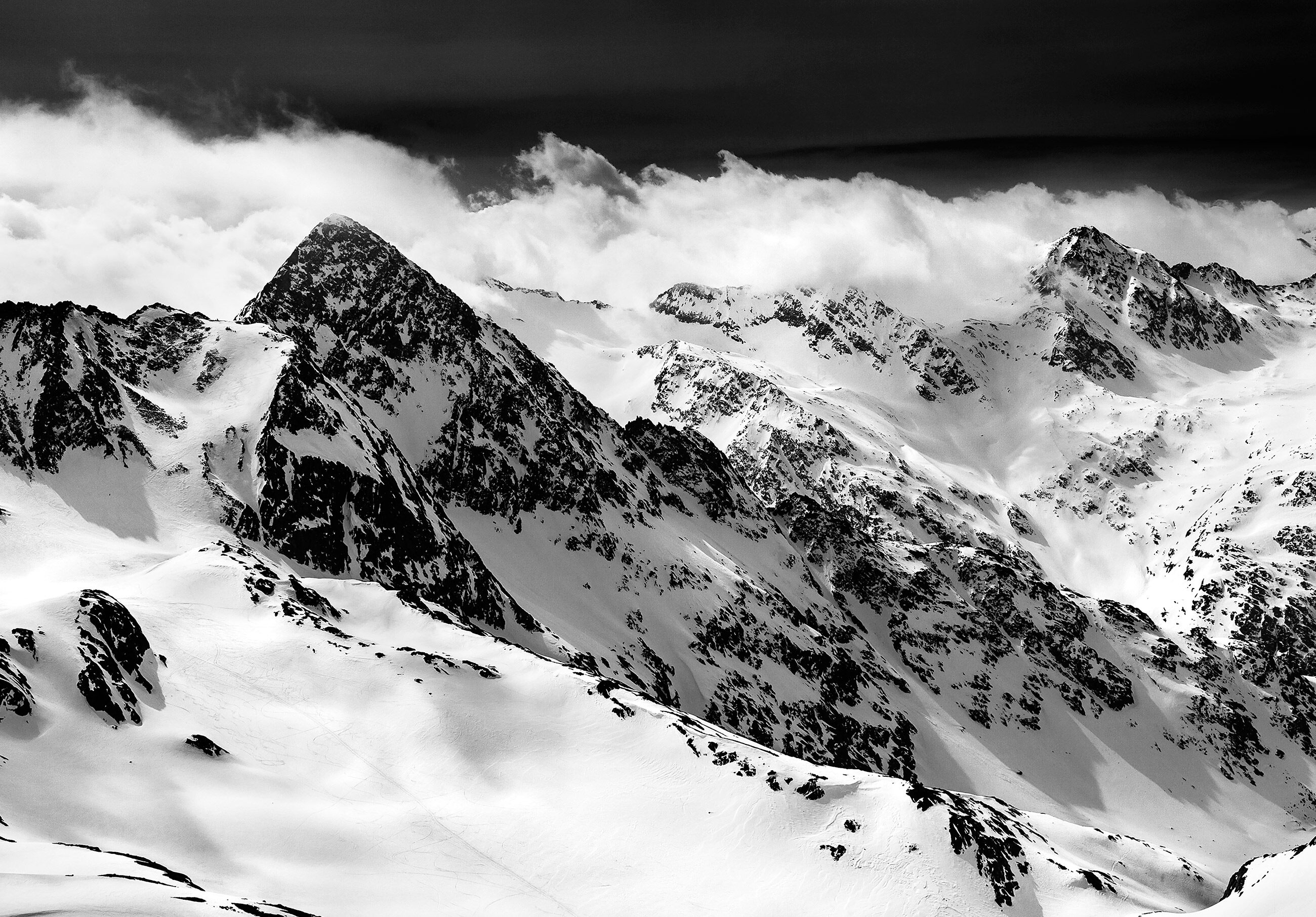 Papier Peint Panoramique Paysage Noir Et Blanc www.leroymerlin.fr
