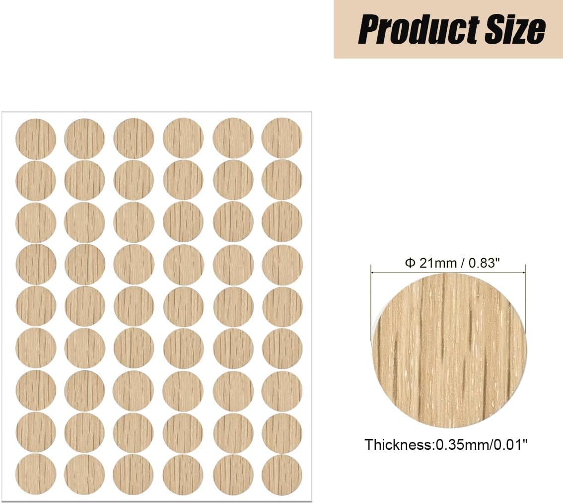 Lot De 540 Autocollants Pour Meubles En Bois - Cache-vis En PVC - Ronds