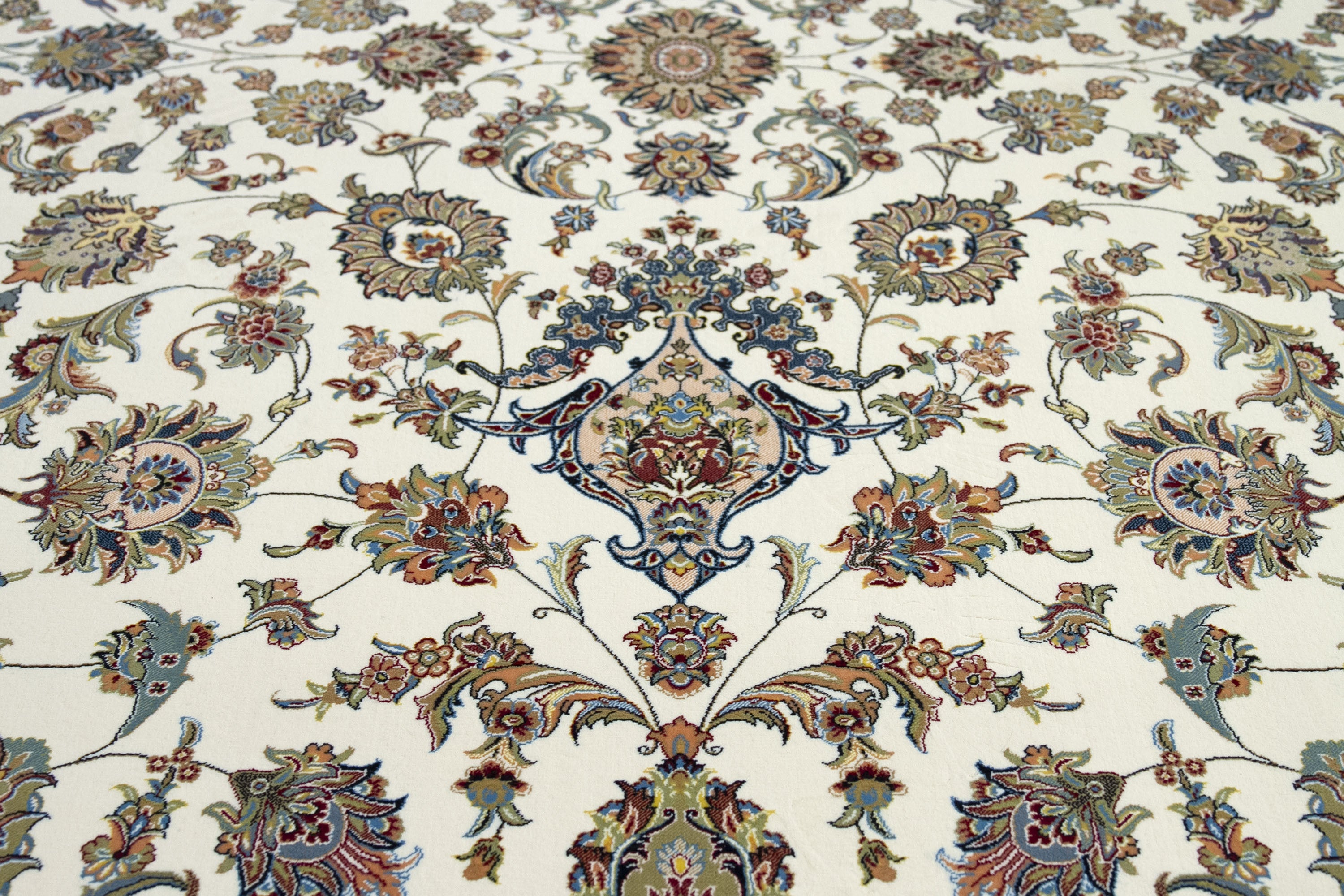 Hamid - Tapis 300x200cm beige motif floral oriental - 2