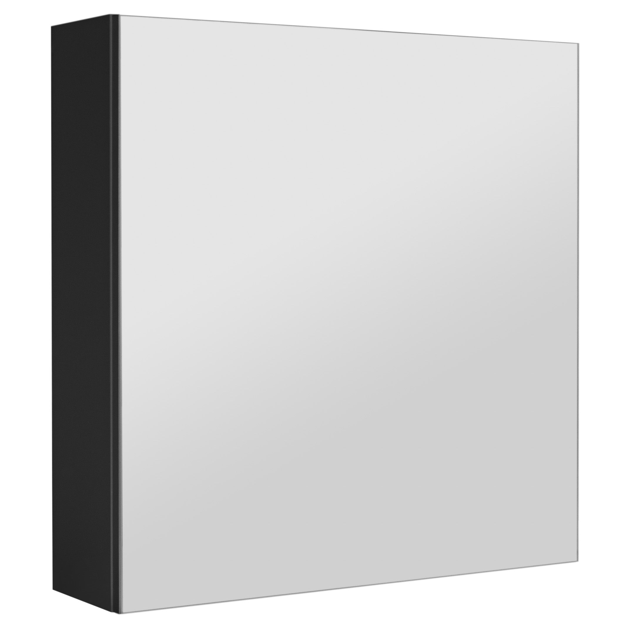 Szafka łazienkowa z lustrem lustrzana wisząca do łazienki czarna loft 60 cm