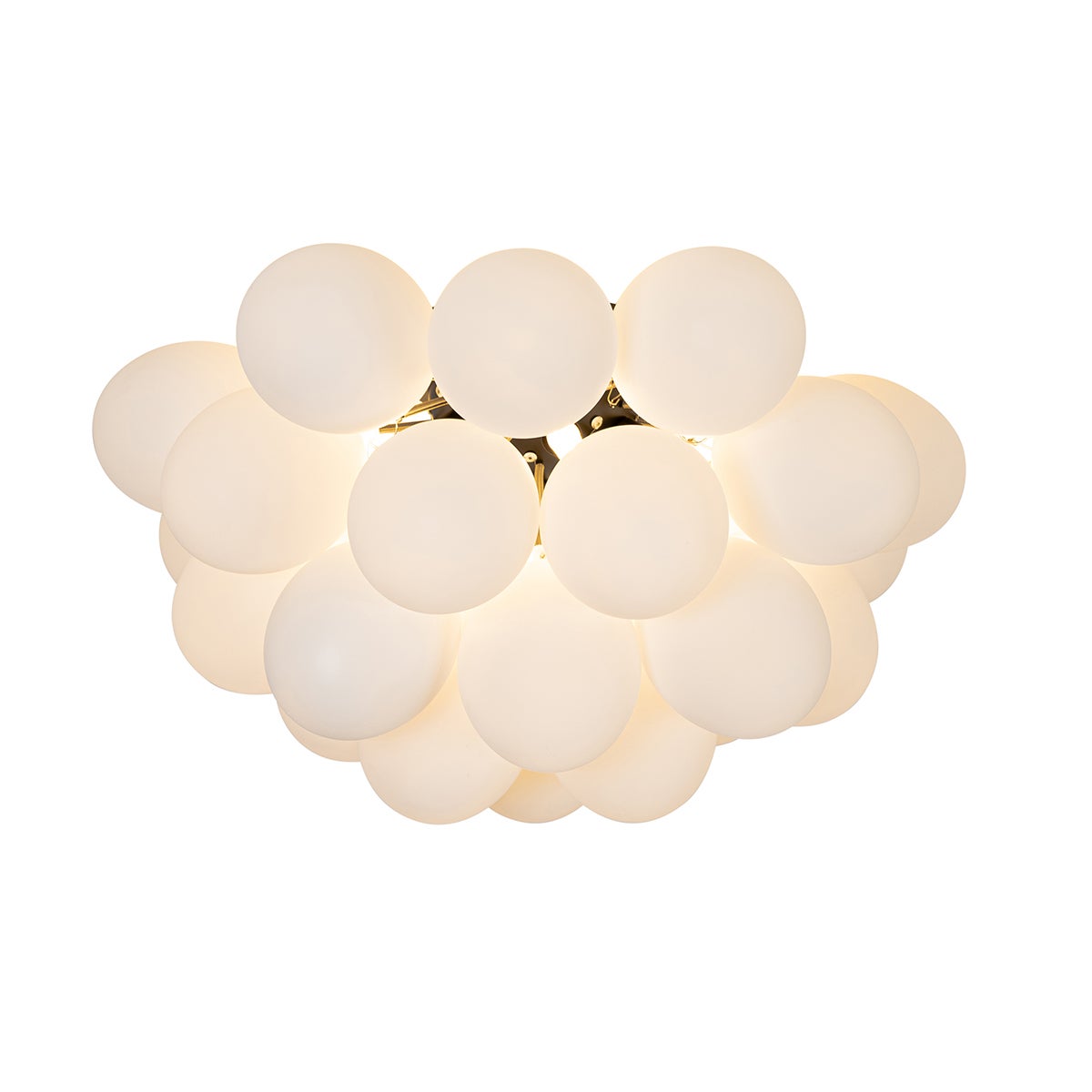 Inteligentna lampa sufitowa czarna ze szkłem opalowym, 6-punktowa, z Zigbee G9 - Uvas