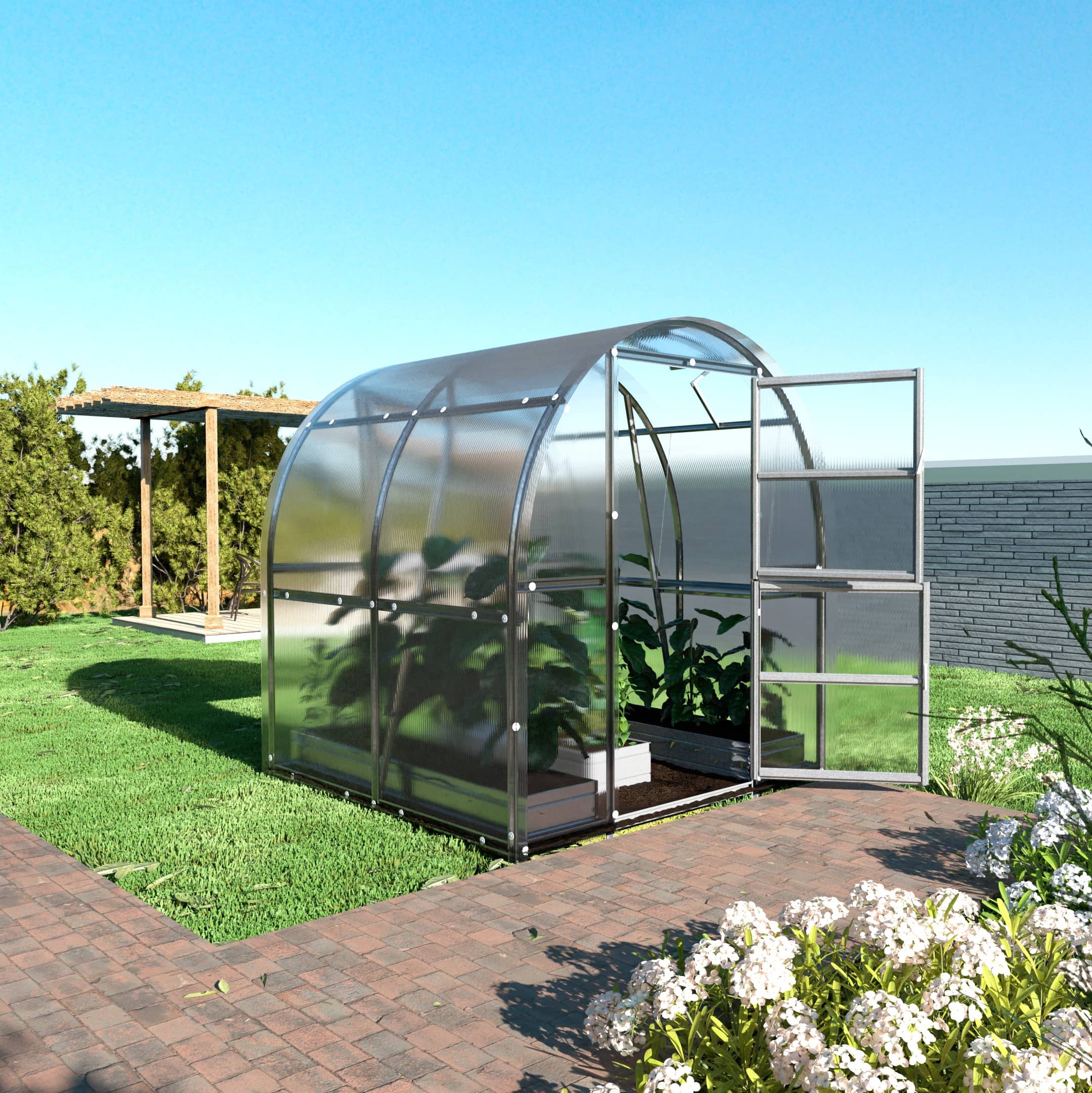 Szklarnia KLASIKA SLIM 2 x 2 m (4 m²), 6 mm z powłoką z poliwęglanu 1szt.