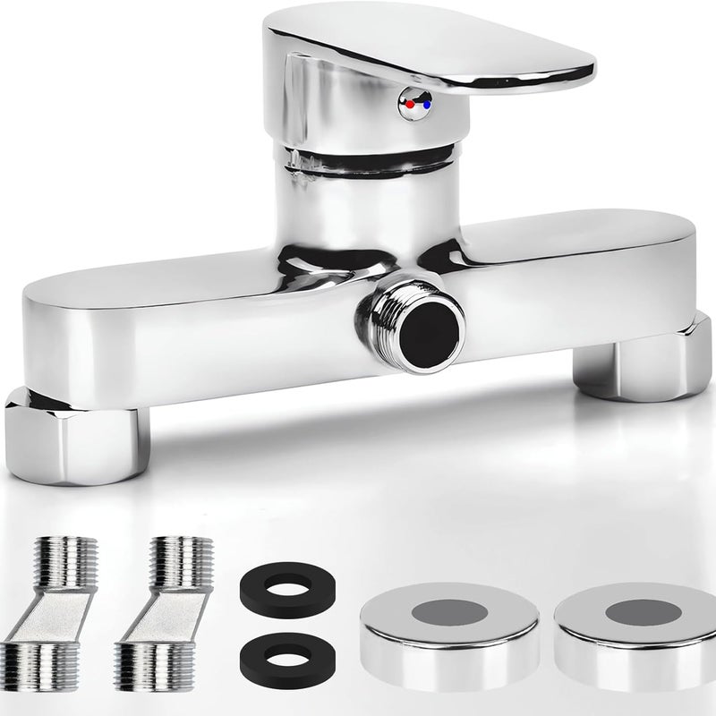 Bateria natryskowa, bateria natryskowa ścienna jednouchwytowa, z głowicą ceramiczną, bateria natryskowa z wylewką G 1/2