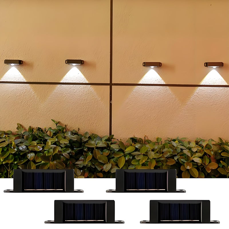 Zewnętrzne Lampy Solarne szt Wodoodporne LED Białe światło Czujnik Ruchu Oświetlenie Ogrodu Tarasu Alei Automatyczne Włączanie od Zmierzchu do Świtu