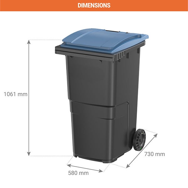 Bac Poubelle Conteneur Ã DÃ©déchets 240 Litres Sac Poubelle Housse