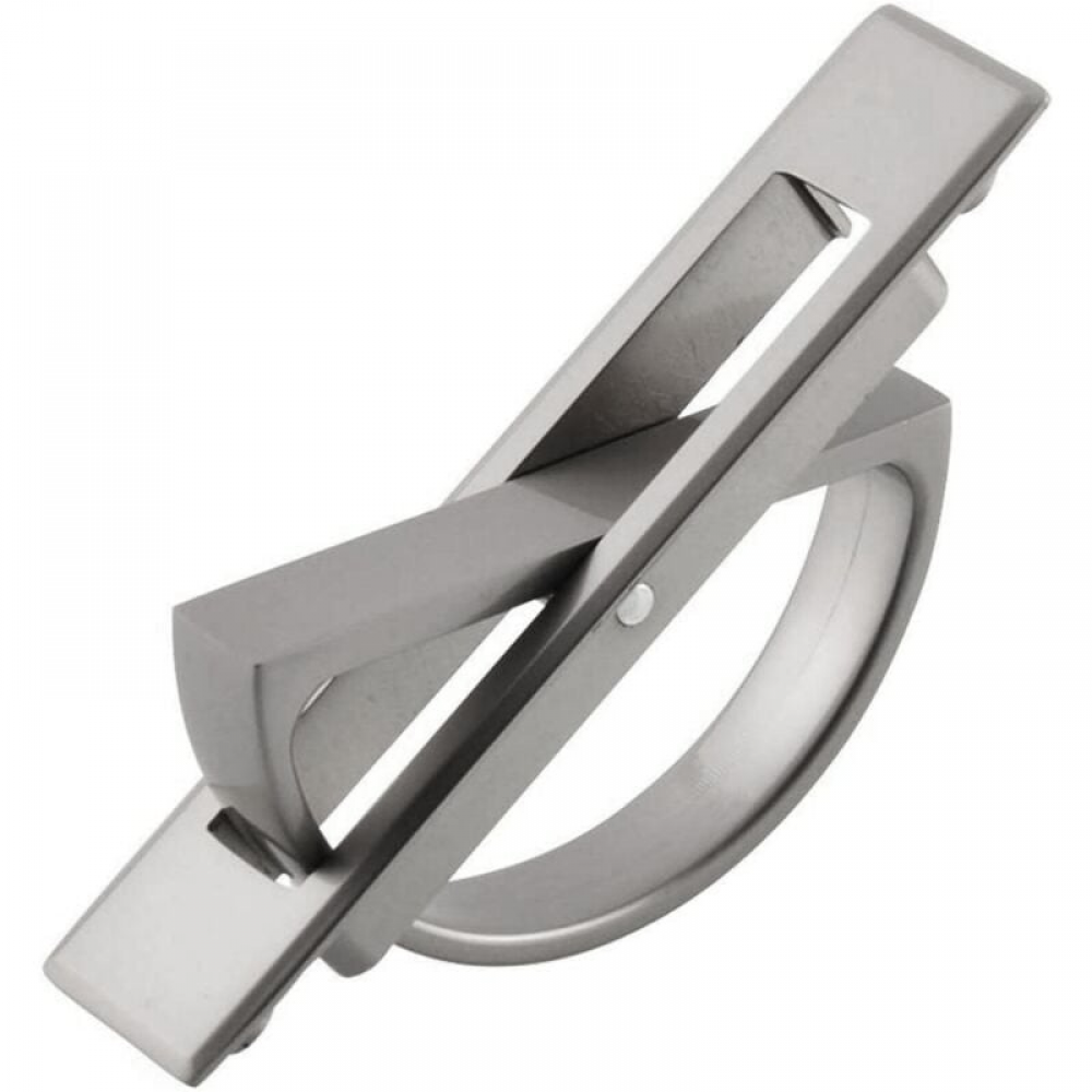 Tirador Redondo Empotrado Para Puerta Corredera - Acero Inoxidable - Estilo Tatami