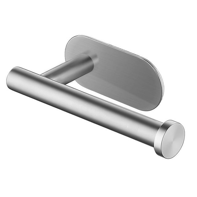 Portarrollos de papel higiénico autoadhesivo de pared en acero inoxidable,práctico y duradero,ideal para cocina y baño.