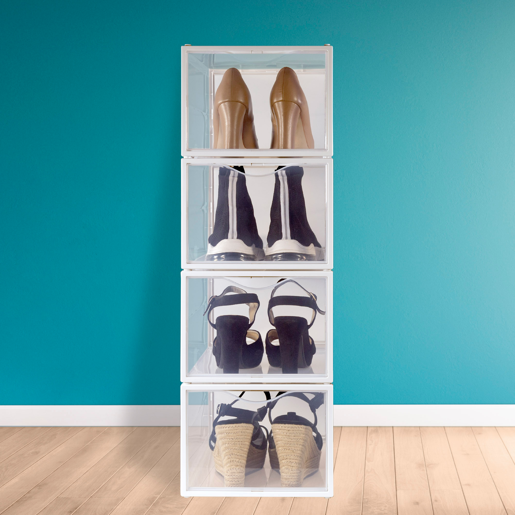 Cajas Almacenaje Zapatos Pack 12 Cajas Zapatos Plu00e1stico