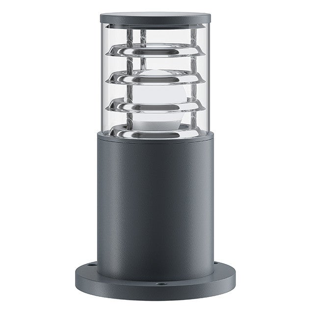 Lampa ogrodowa stojąca Bronx szara 1xE27x60W IP54 wym: 25 x 10,8 x 10,8 cm szkło Maytoni