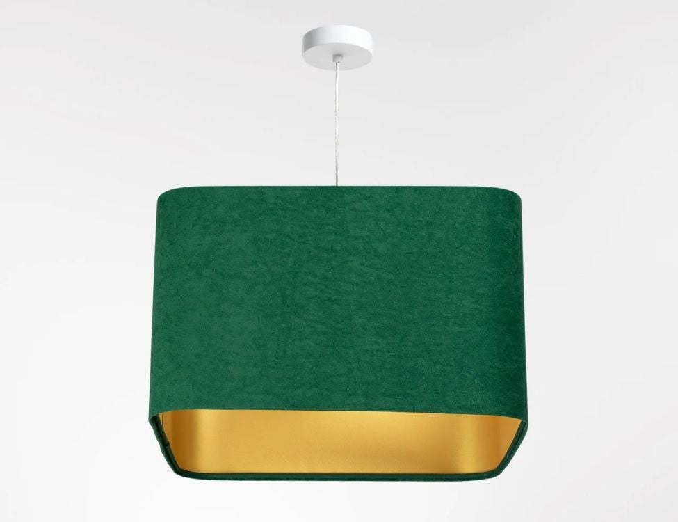 Lampa wisząca KWADRO SUE 40w20 zielona/złota