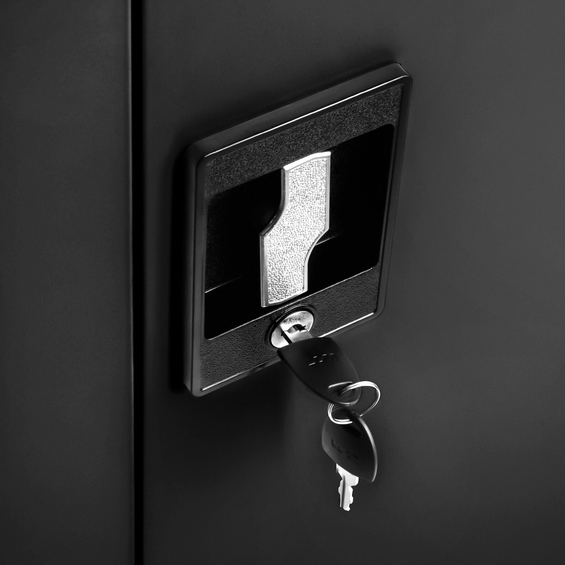 Armoire en métal verrouillable, étagères réglables, noir 180 x 90 x 40 cm TECTAKE - 7