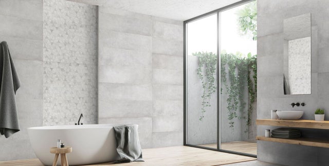 Carrelage mur Effet Ciment London Gris 30x90