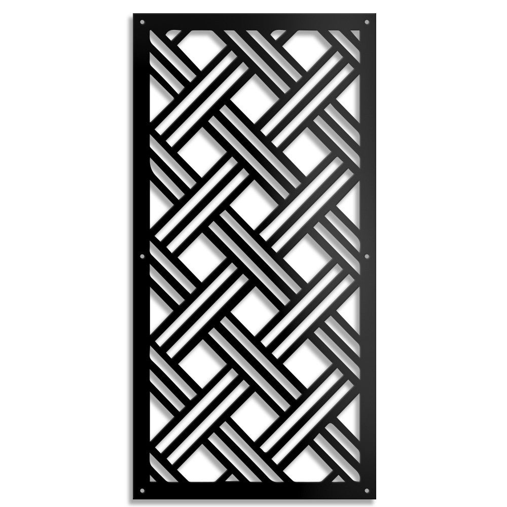 CLASSICAL D - Panel perforowany - Parasolka w kolorze czarnym, wymiary 73x148 cm - grubość 10 mm