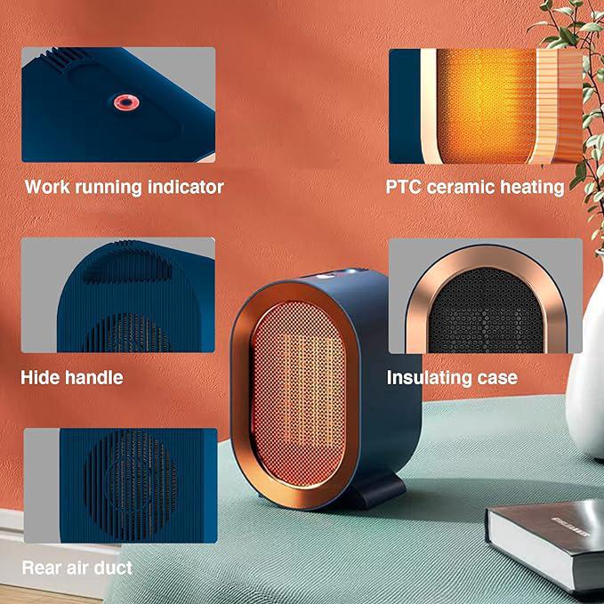 Chauffage Soufflant, Radiateur Soufflant Électrique , 1200W Chauffage D