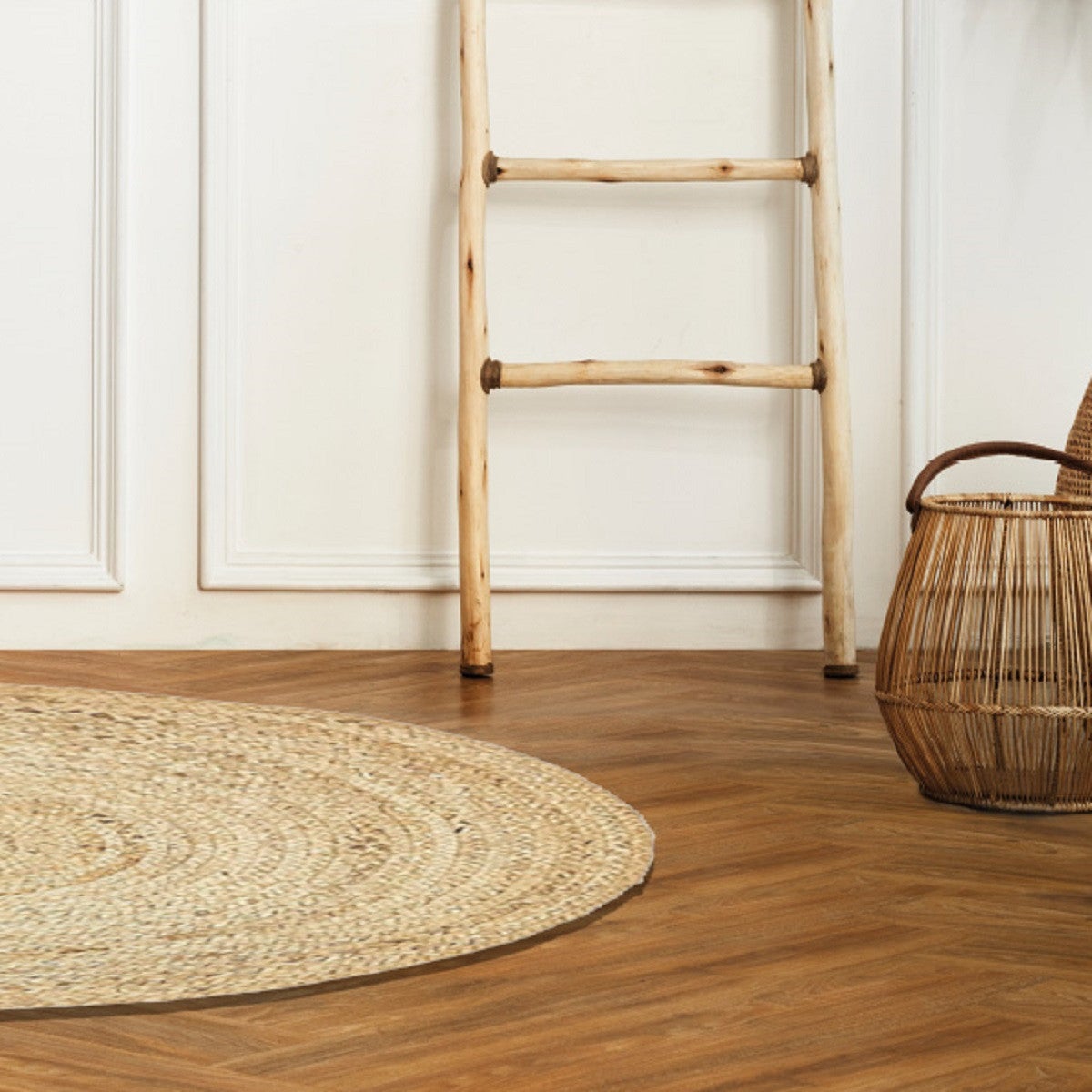 Tapis déco rond en jute 150x150cm - 3