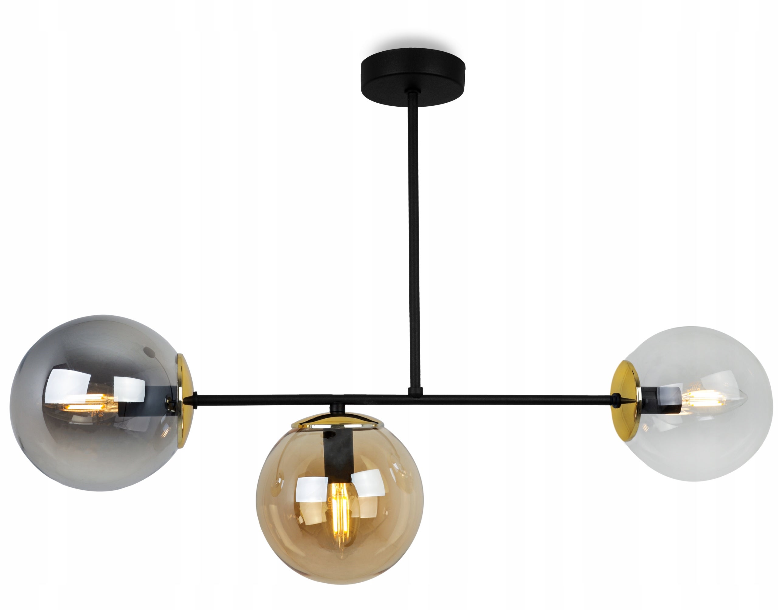 Lampa sufitowa wisząca modern 3xE14 klosz okrągły wielokolorowy Light Home LH - 8