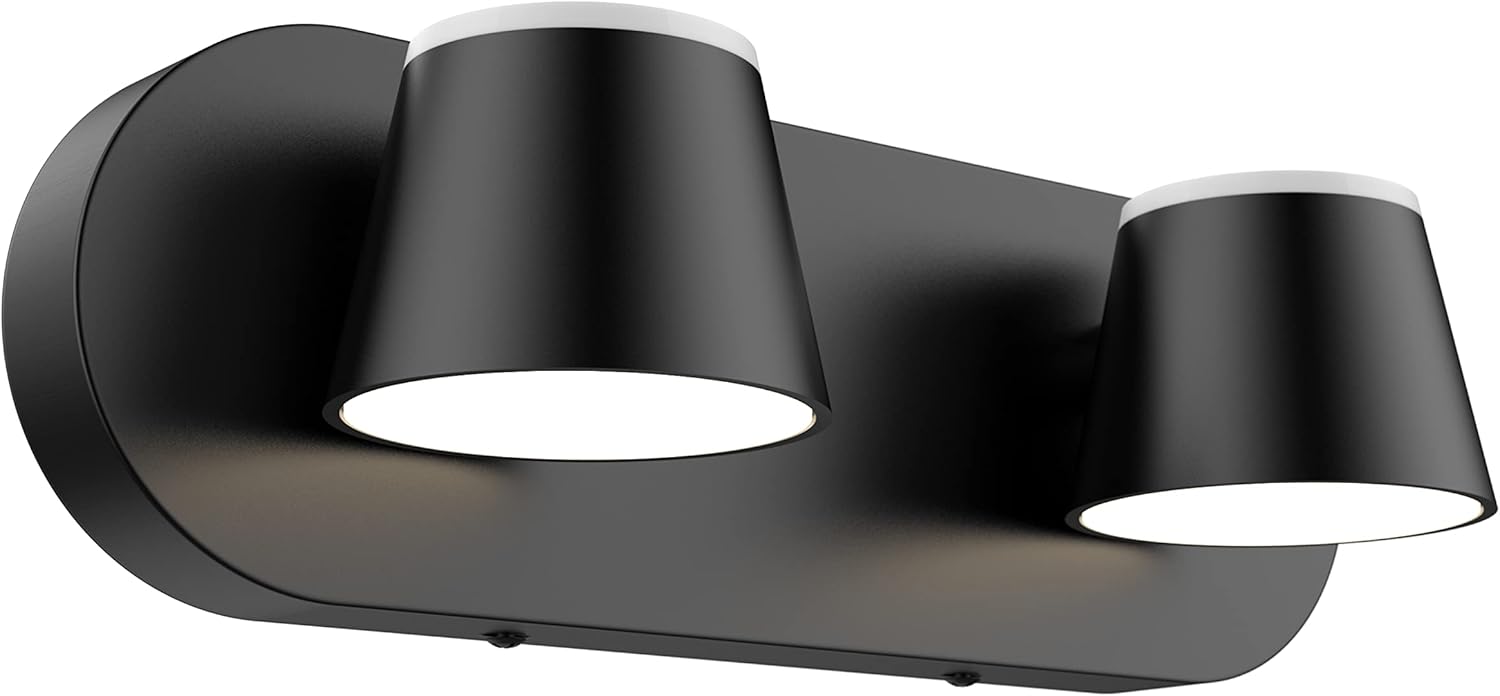 Biała lampa ścienna LED z 3 światłami do łazienki, regulowana i ściemniana, 10 W, światło neutralne, 1 sztuka