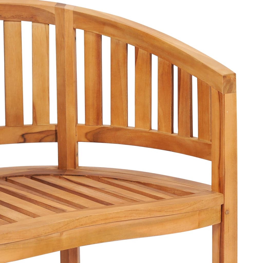 Chaise en forme de banane Bois de teck solide - 6