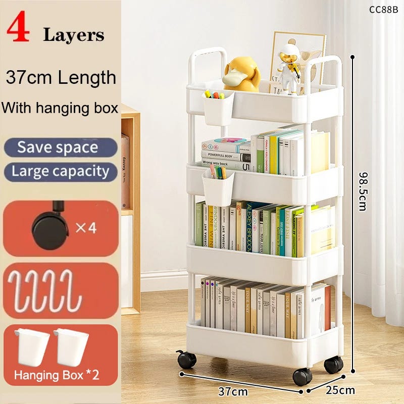 LANTUS Chariot de Cuisine sur 5 étages,Étagère de Rangement Fine, Meuble de Cuisine, Meuble de LANTUS Chariot de Cuisine sur 5 étages,Étagère de Rangement Fine, Meuble de Cuisine, Meuble de