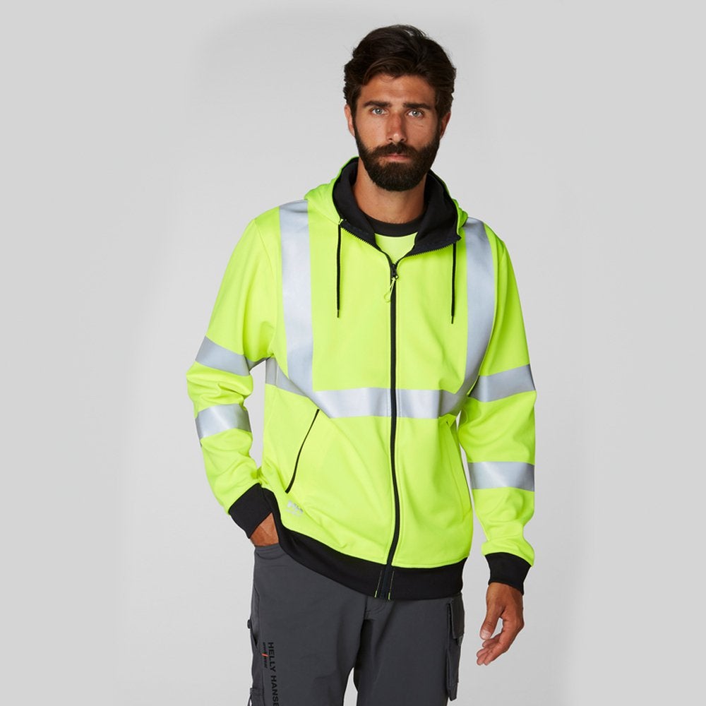 Sweat haute visibilité Helly Hansen ADDVIS ZIP HOODIE Jaune 4XL - 3