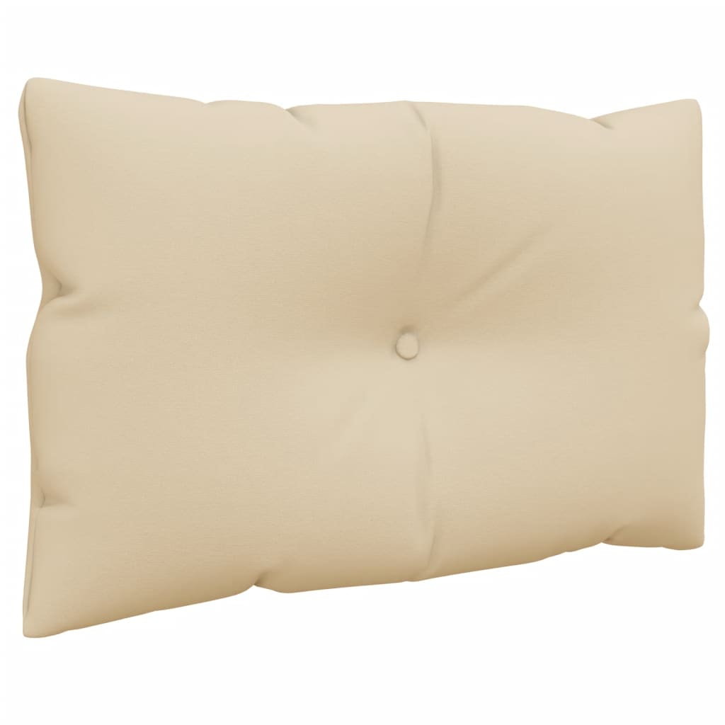 Pack 2 uds Cojín exterior | Cojines para palets tela beige CFW167823 - 4