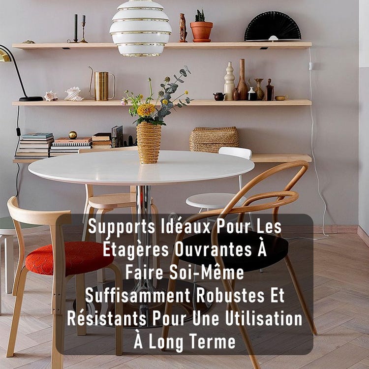 4 Pièces Equerre Etagere Murale 12,7 cm, Supports D'Étagère D'angle Robustes À Fixation Murale, Support Étagère Mural En Métal Pour Étagères Ouvertes - 6