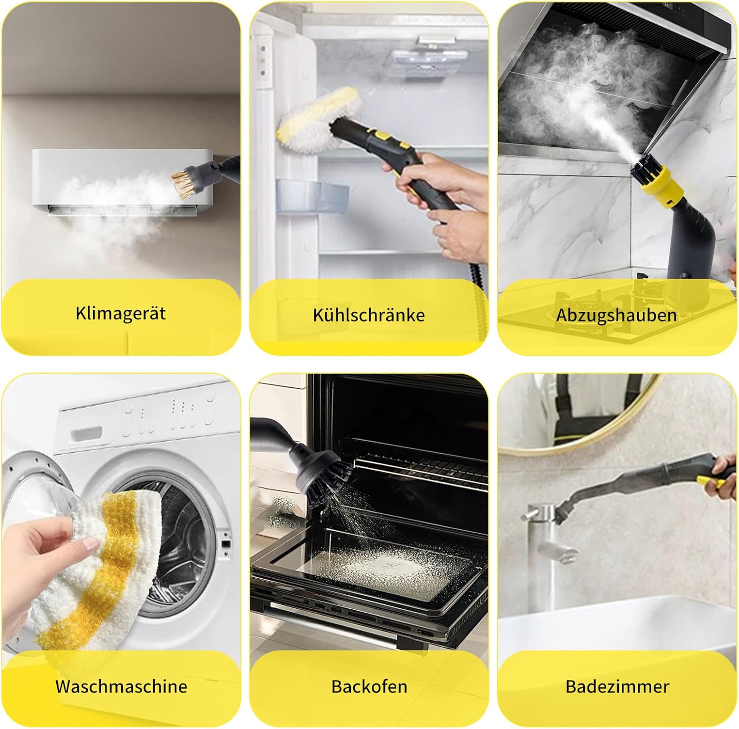 Akcesoria do parownicy Kärcher Easyfix SC1 SC2 SC3 SC4 SC5 - Zestaw szczotek okrągłych - Dysza szczotki okrągłej - Szczotka do parownicy - 5