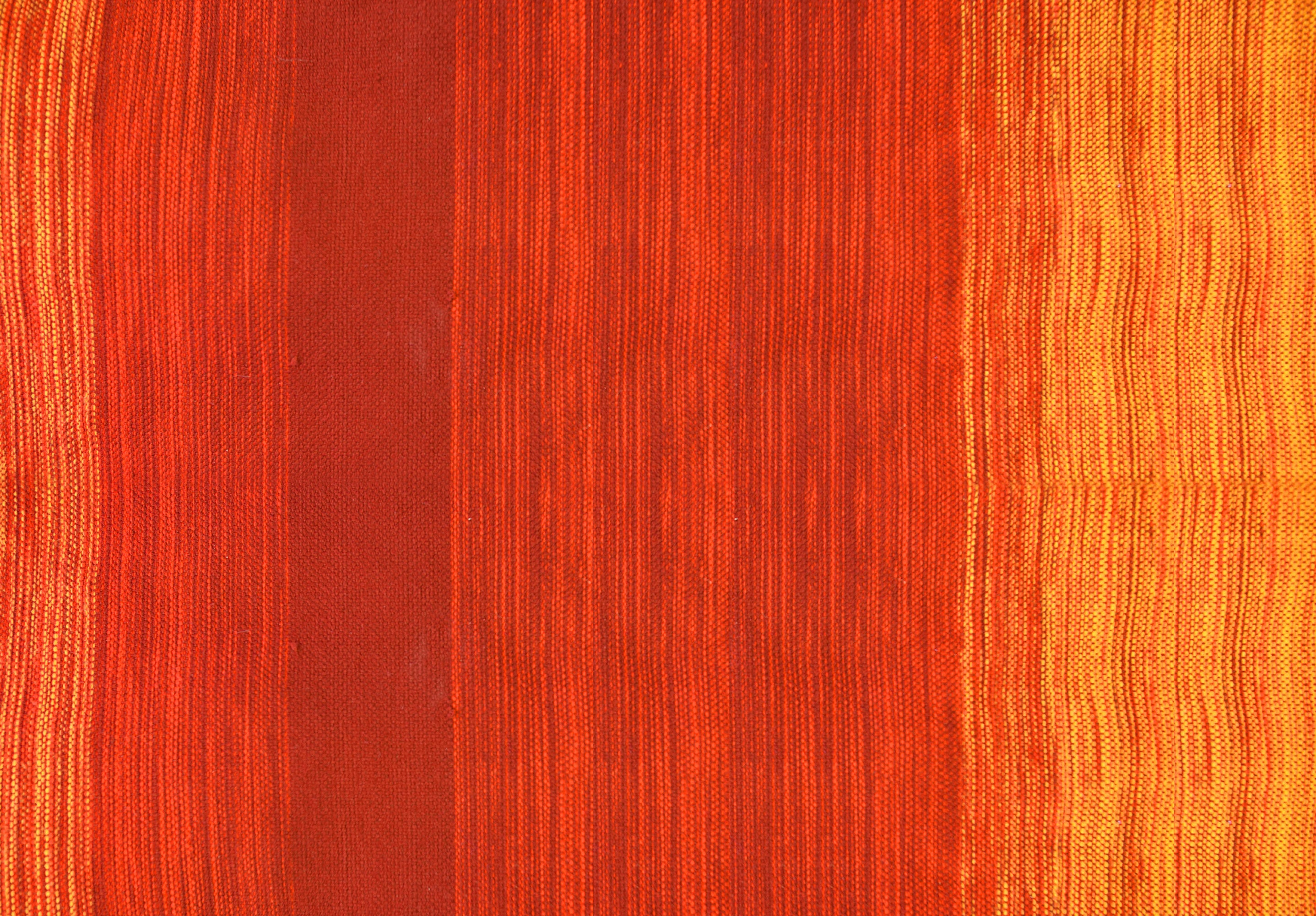Alfombra de vinilo, feeling orange 160x230 cm - pvc antideslizante, lisa impresa, vinilica para cocina o salón, lavable