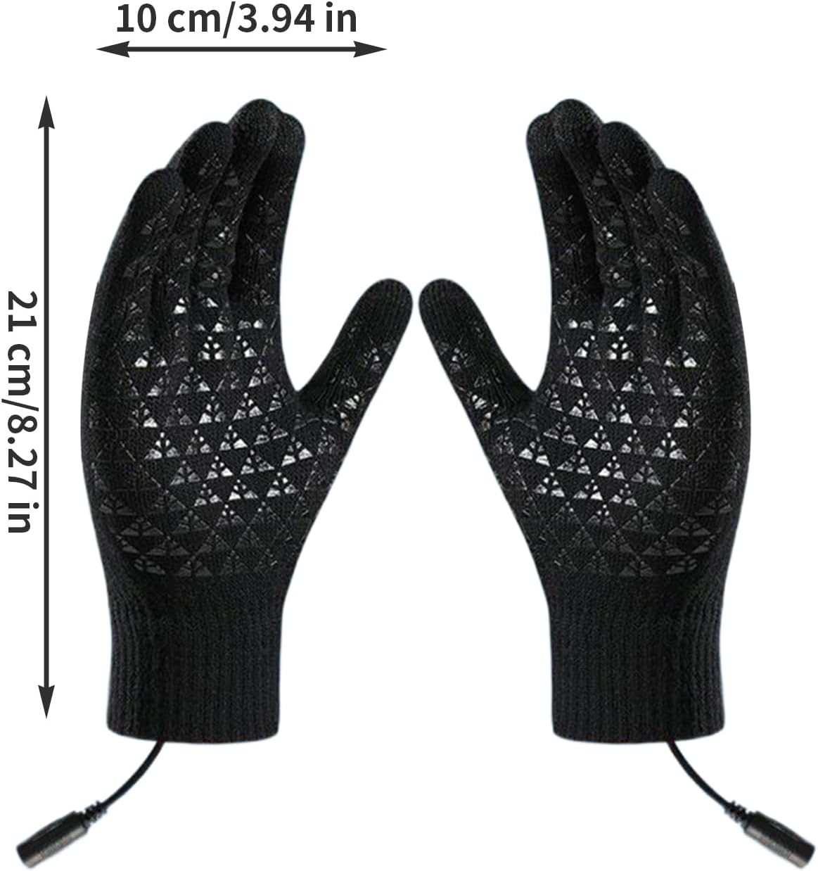 Générique Gants Chauffants Électriques | Gants USB Tactiles pour Écrans - Moufles Chauds Antidérapants 3 Modes pour Temps Froid Course Conduite Pêche - 5