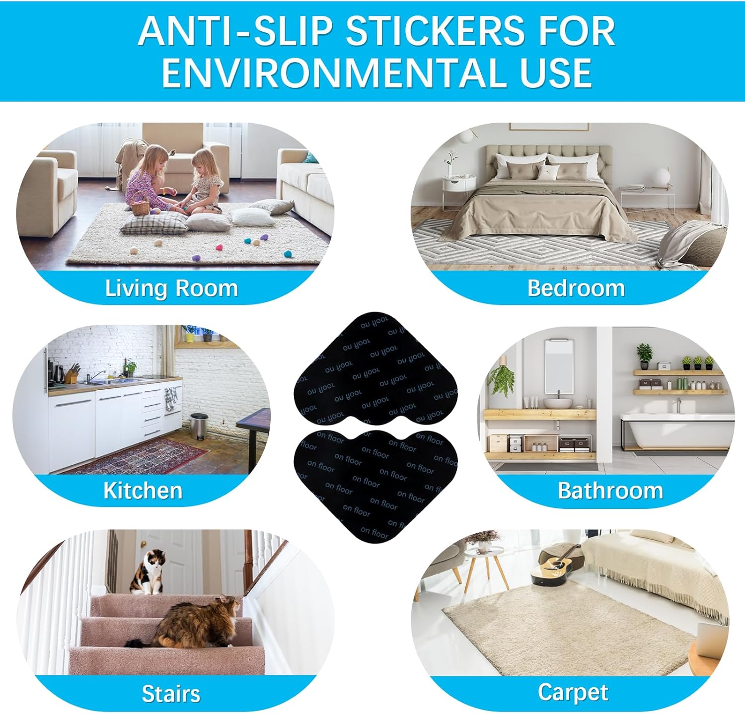 16 peças de pinças antiderrapantes para carpetes, laváveis, antienrolamento, pinças de canto para carpetes para pisos e carpetes - 7