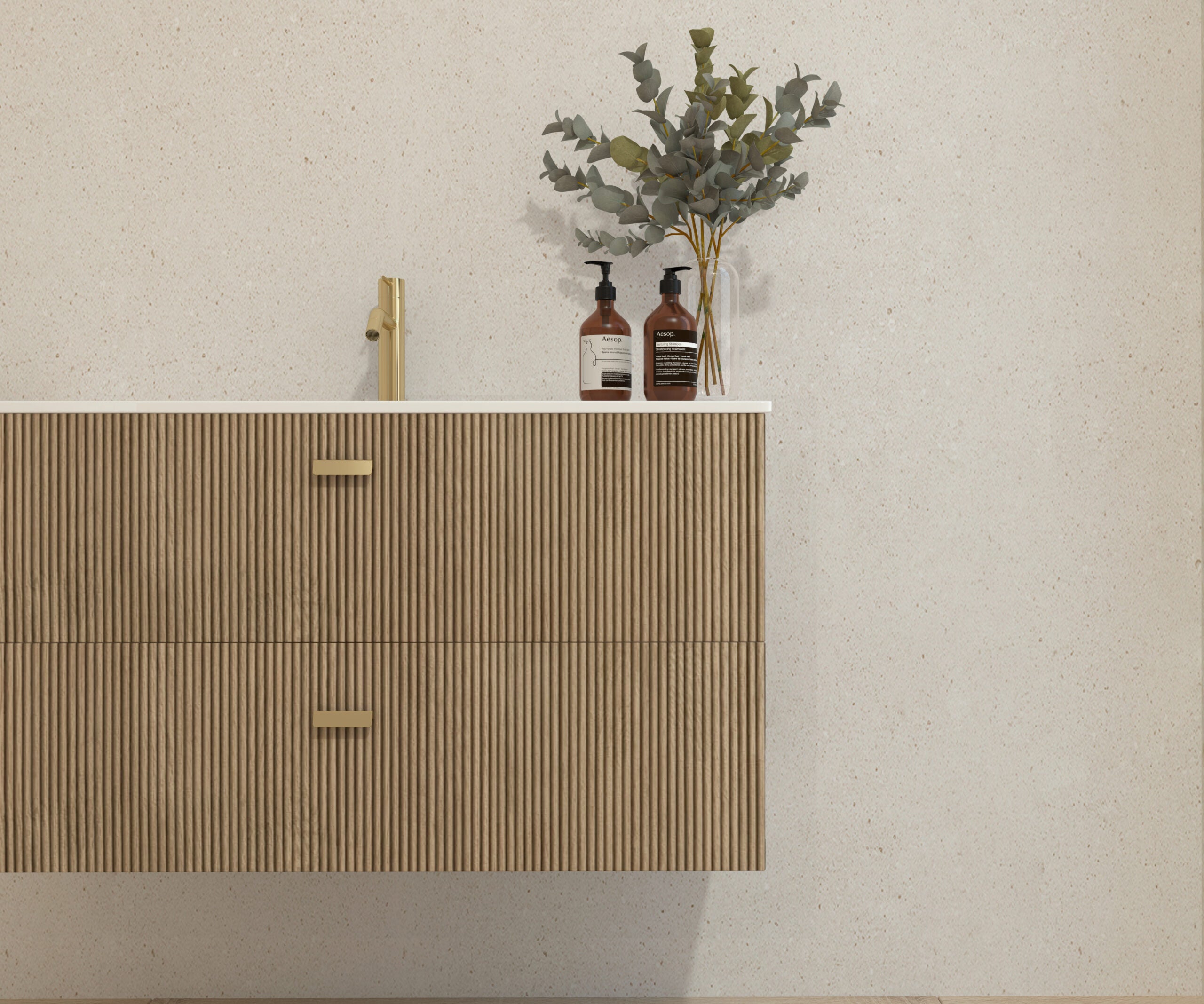 Ensemble de meubles de salle de bain Avantarea GARONNE Alcatraz 100 cm + lavabo - 2