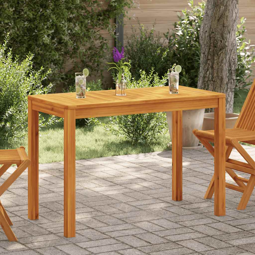 Vidaxl Mesa De Comedor De Jardín Madera Maciza De Acacia 110X55x75 Cm , Leroy Merlin