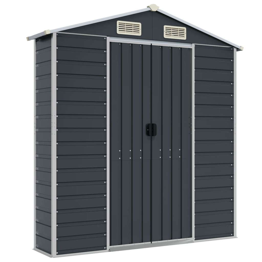 Maison Exclusive - Abri de jardin anthracite 191x810x198 cm acier galvanisé - 8