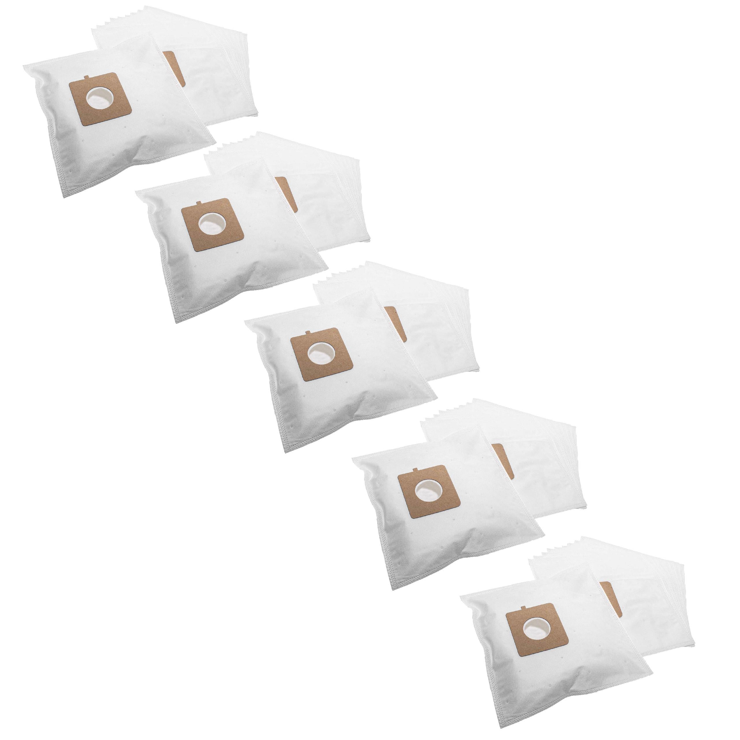 vhbw 50x Sacs compatible avec LG Electronics VCP 973, VCP 983, VCQ 253, VCQ 263 aspirateur - microfibres non tissées, 30,5cm x 17cm, blanc - 2