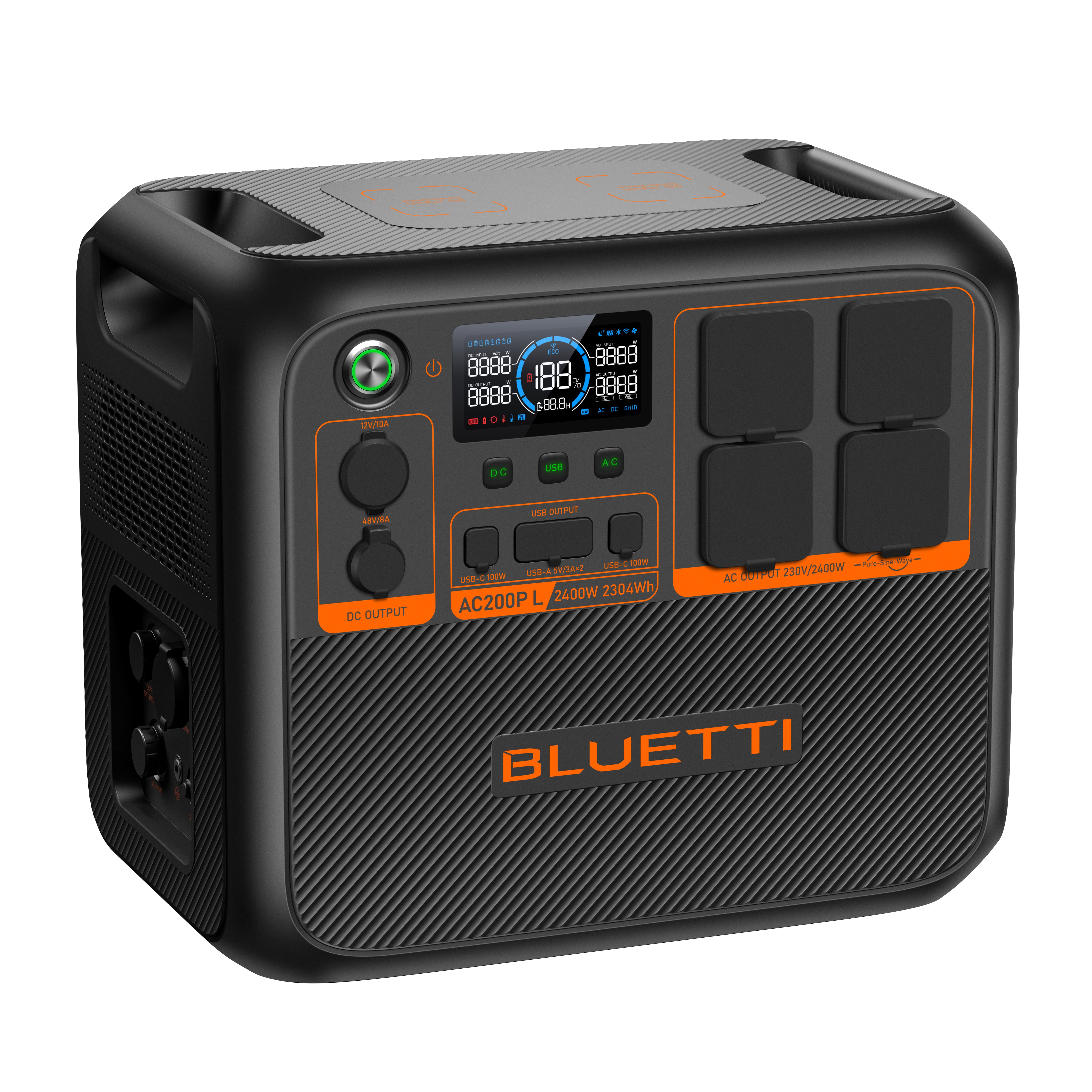 Kit BLUETTI AC200PL avec Panneau Solaire 500W - Batterie 2304Wh, Générateur solaire 4x2400W - 3