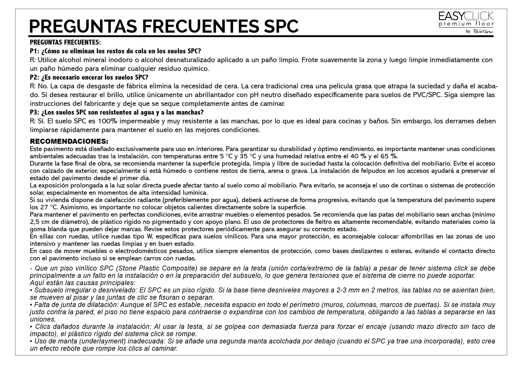 Suelo vinílico SPC Easy Click MARBELLA OAK NATURE 18,3x122x4mm. +Foam 1,5mm./ (0,3mm.) (2.24 m²) - 5