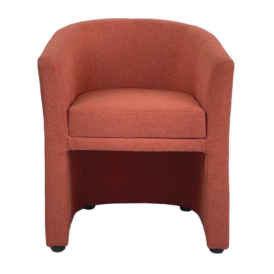 Poltrona in tessuto arancione 64x60x74 cm - 5