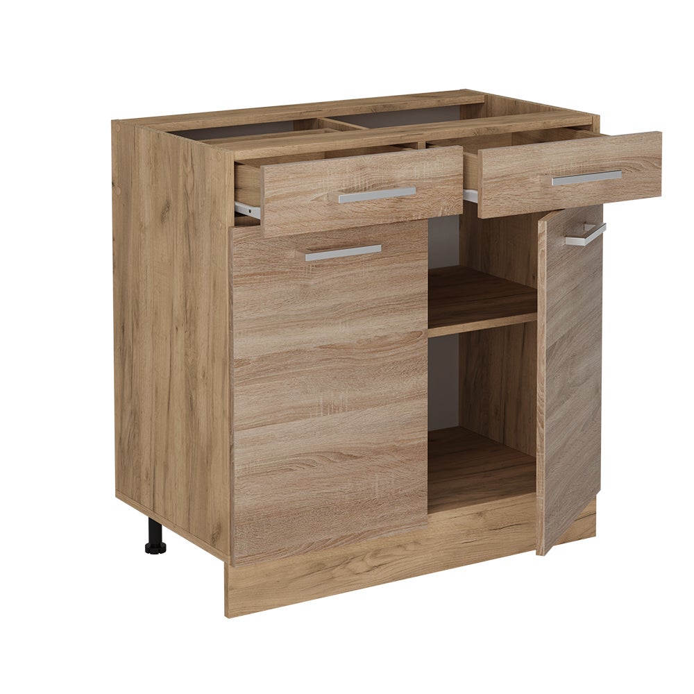 Vicco Meuble cuisine R-Line, Sonoma, 80cm sans PT - 4