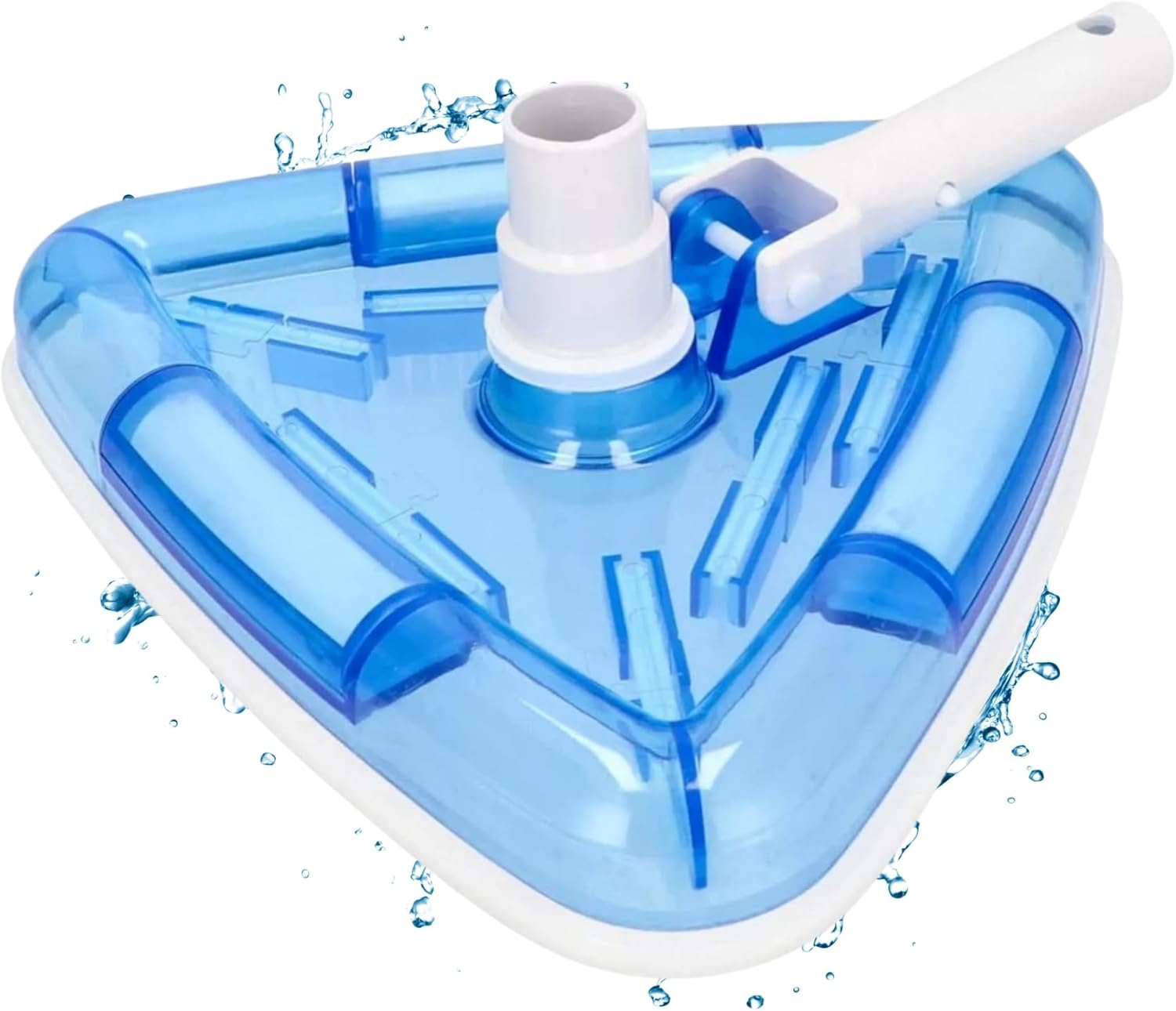 Szczotka do basenu z trójkątną przyssawką I Szczotka do basenu pasująca do wszystkich tyczek teleskopowych I Dostarczana z 7 szczotkami