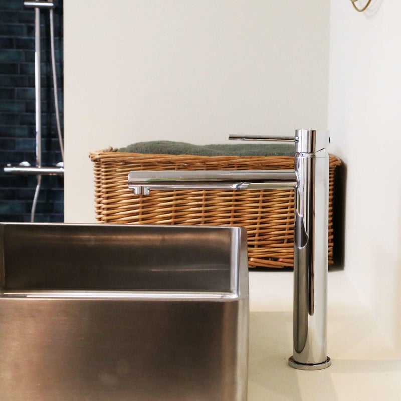 Luisa bateria miedziana umywalkowa wysoka chrom