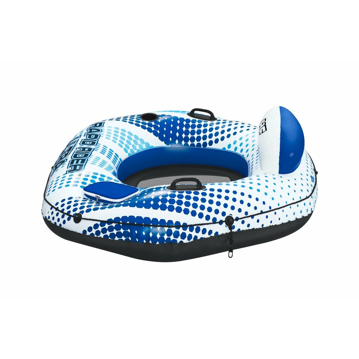 Fotel dmuchany do pływania Bestway Rapid Rider koło dmuchane do wody materac 152x132x50cm - 7