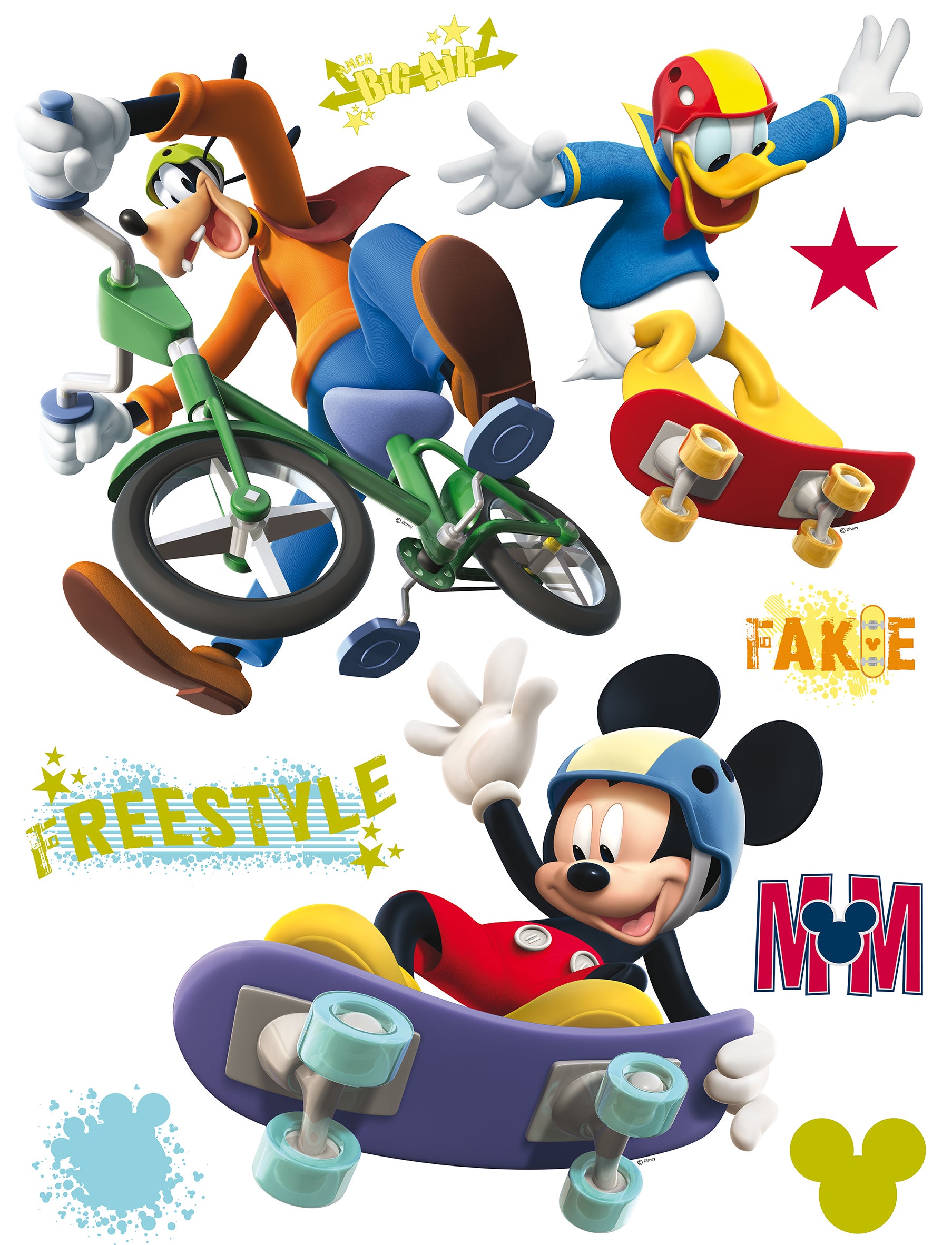 Autocollant mural Mickey Disney avec nom