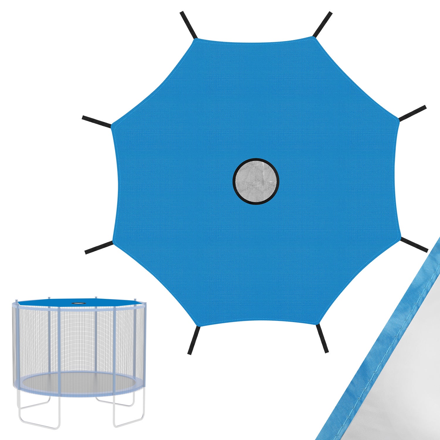 Toit Pare-Soleil Pour Trampoline Housse Pour Pare-Soleil Pour Trampoline Tissu Pour Auvent Résistant Aux Intempéries Résistant Aux Déchirures Et Aux UV